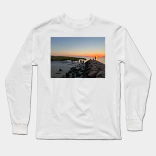 Rock Harbor Beach Sunset Long Sleeve T-Shirt